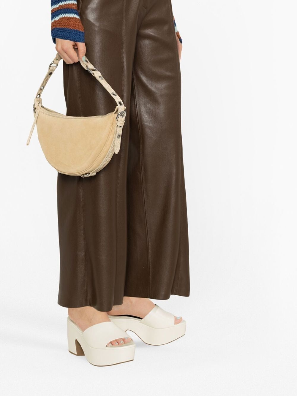 Gib suede shoulder bag - 3