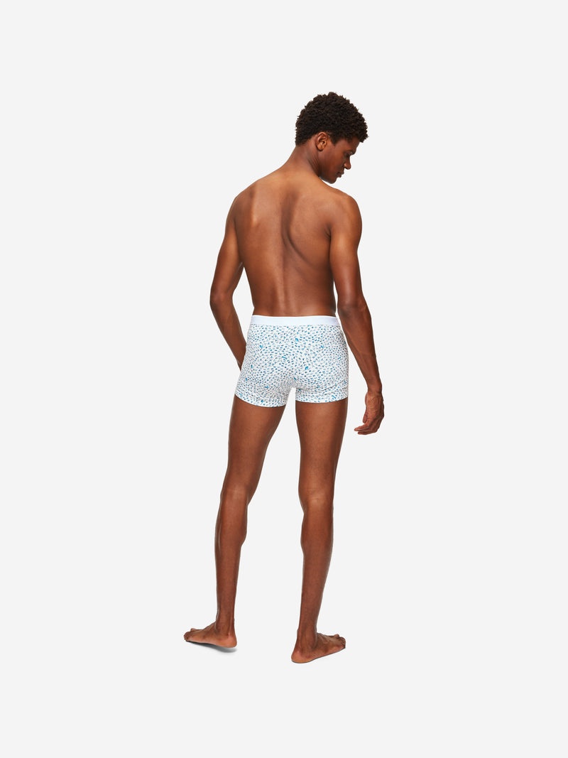 Men's Boxer Briefs Birds Pima Cotton Stretch White - 4