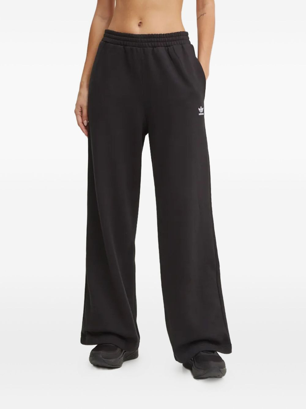 logo-embroidered track pants - 1