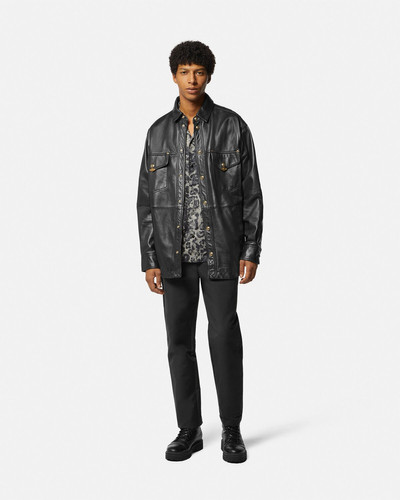 VERSACE JEANS COUTURE Leather Blouson Jacket outlook