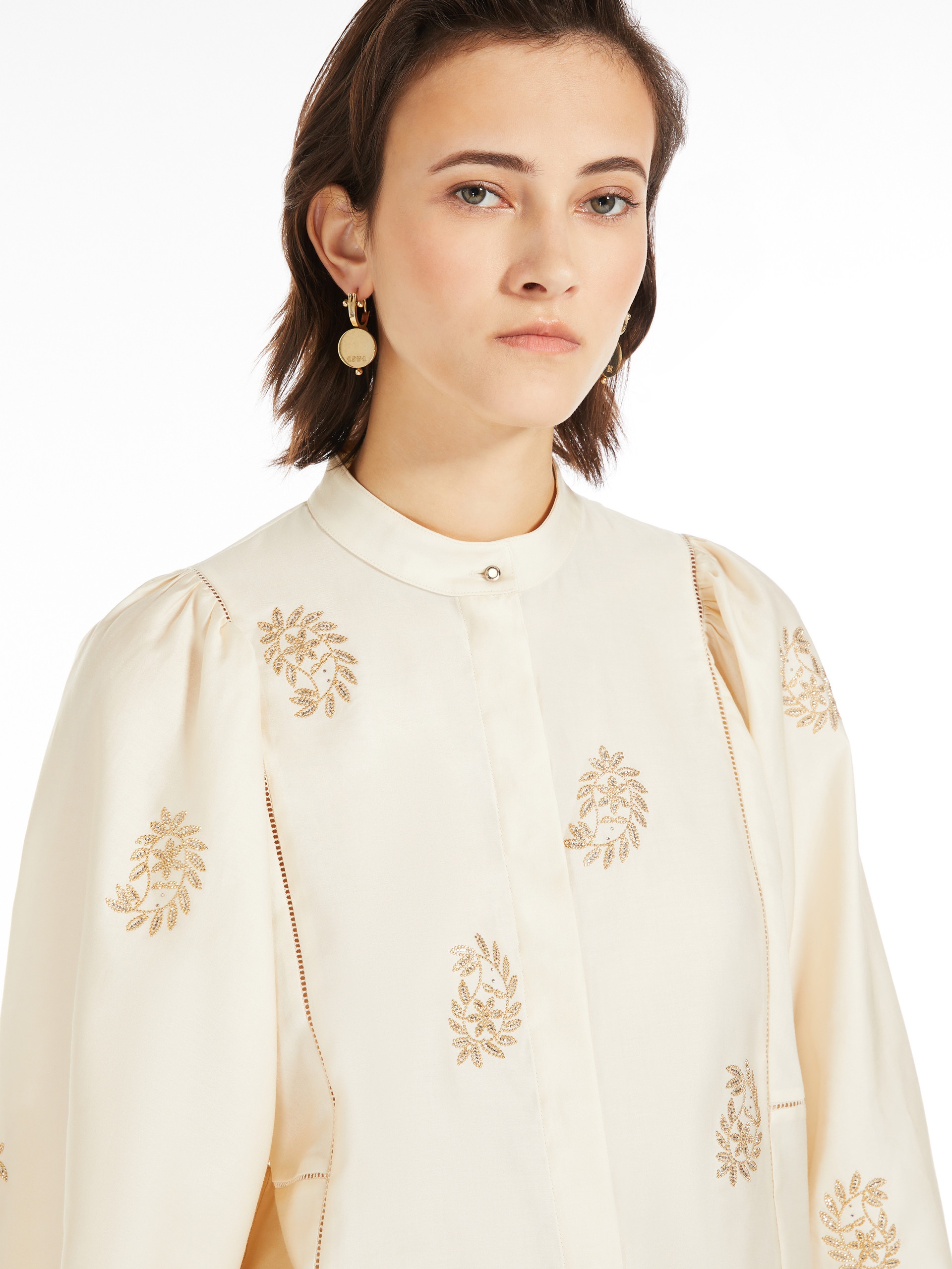 CALADIO Lightweight cotton satin shirt - 5