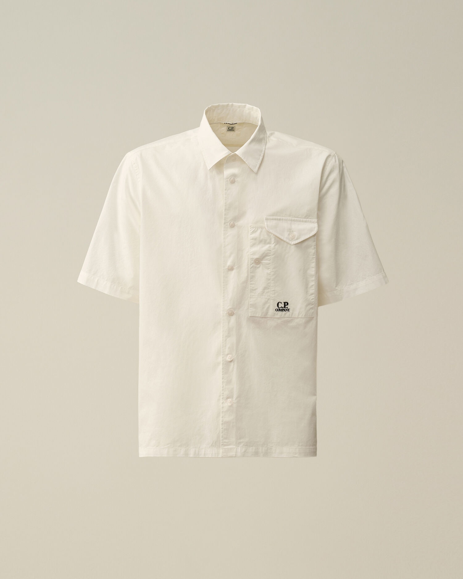 Cotton Popeline Short Sleeved Shirt - 1