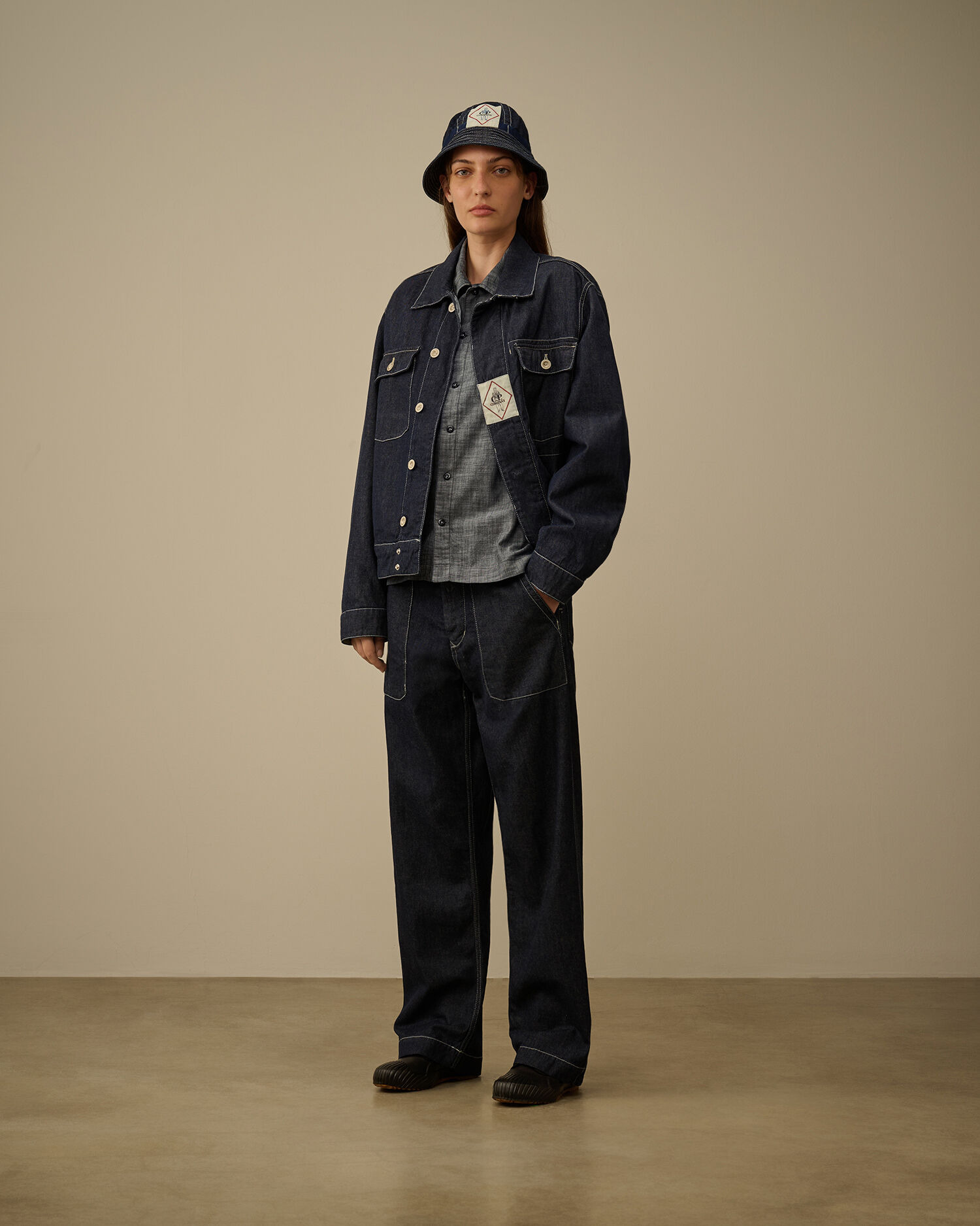 3/1 Hand Plated Denim Short Jacket - 9