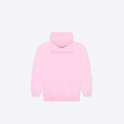 BALENCIAGA Women's Balenciaga Hoodie Medium Fit in Pink/white outlook