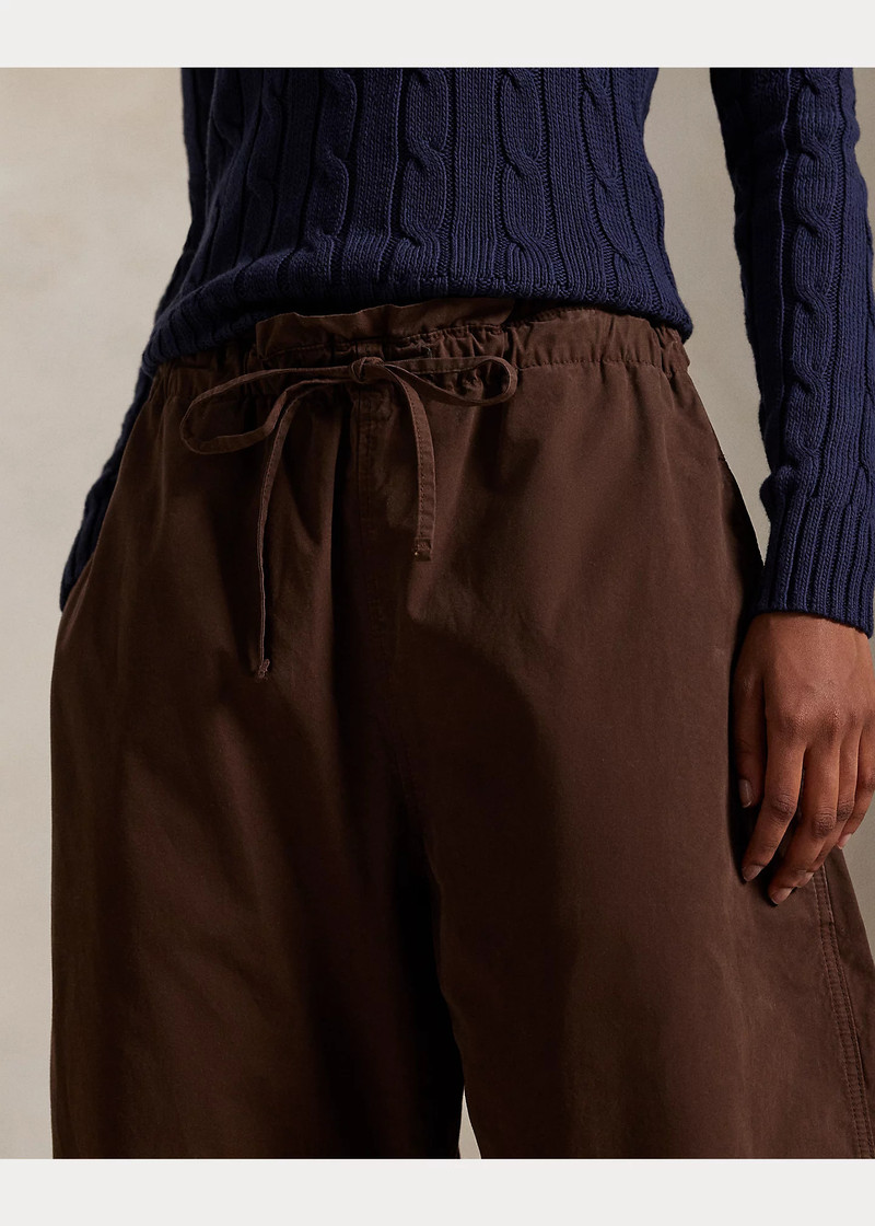 Cotton Curved Tapered Drawstring Pant 5