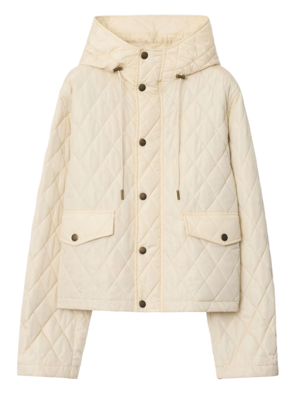 cropped quilted jacket - 1