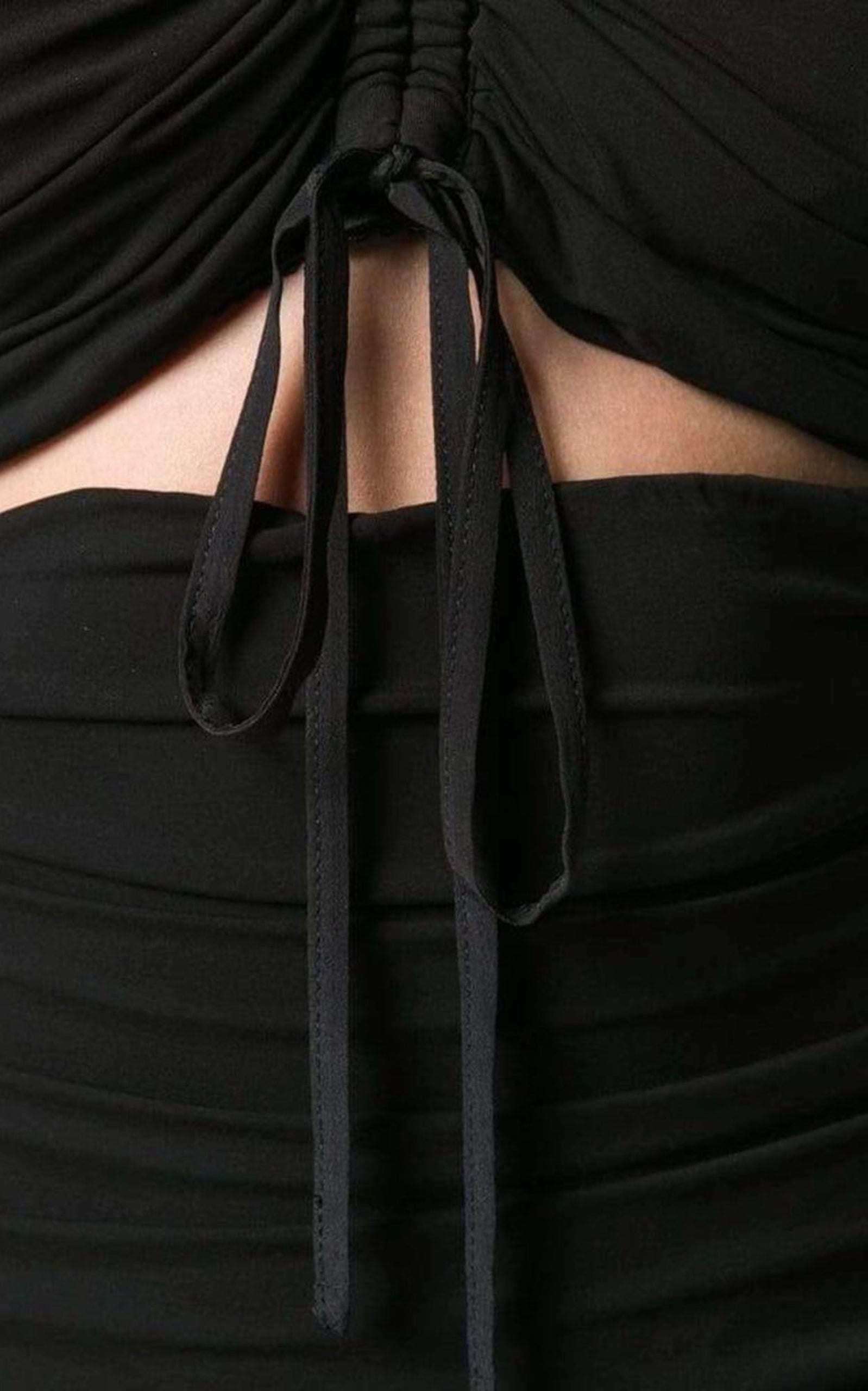 Ruched Cut-out Dress - 6