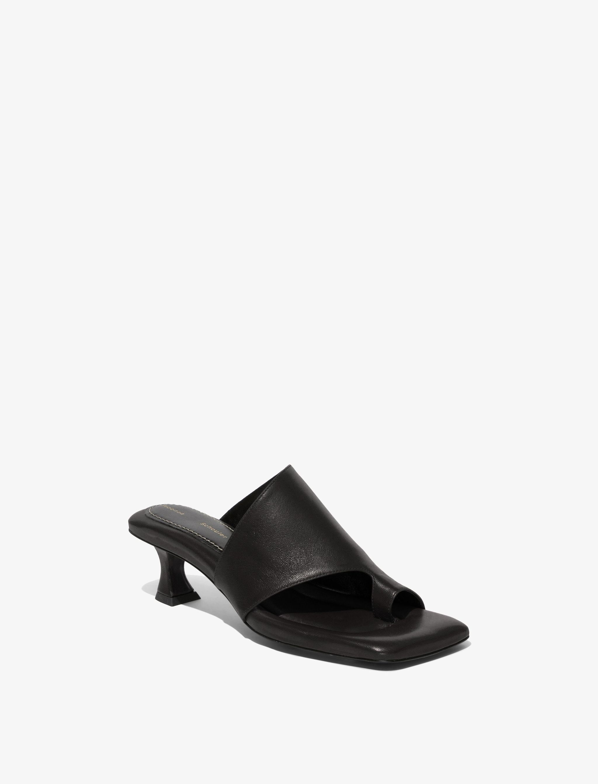 Square Asymmetric Toe Ring Sandals - 2