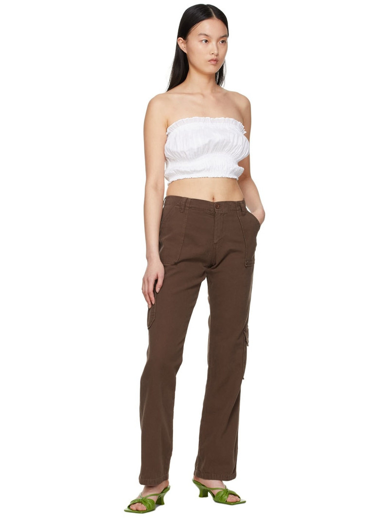 GUIZIO Brown Cotton Trousers outlook
