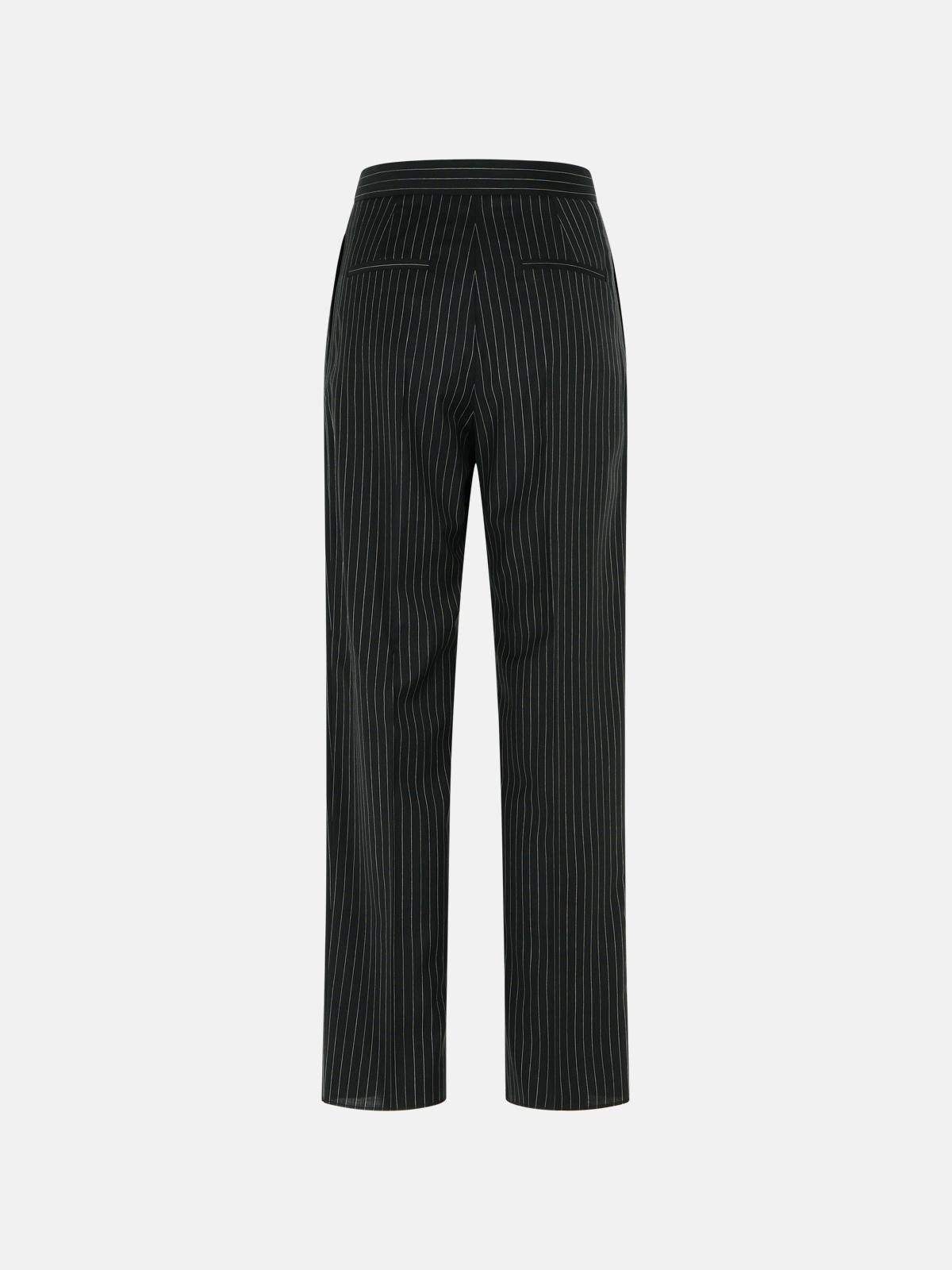 'SESAMO CARROT' BLACK VIRGIN WOOL TELA PANTS - 3