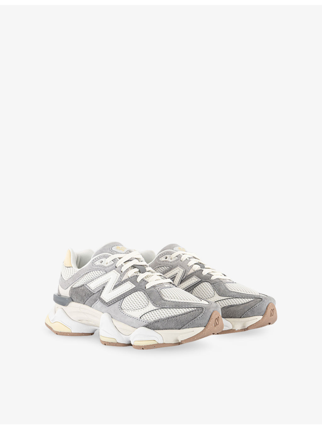 9060 Suede and Mesh Trainers - 3