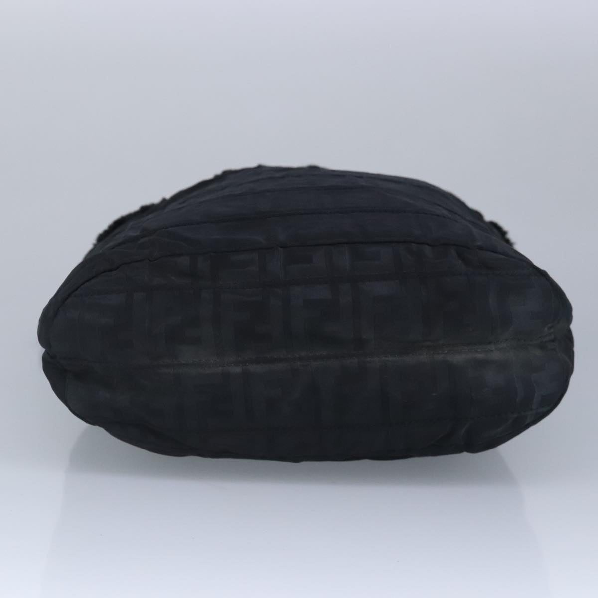 FENDI Zucca Canvas Hand Bag Black - 5