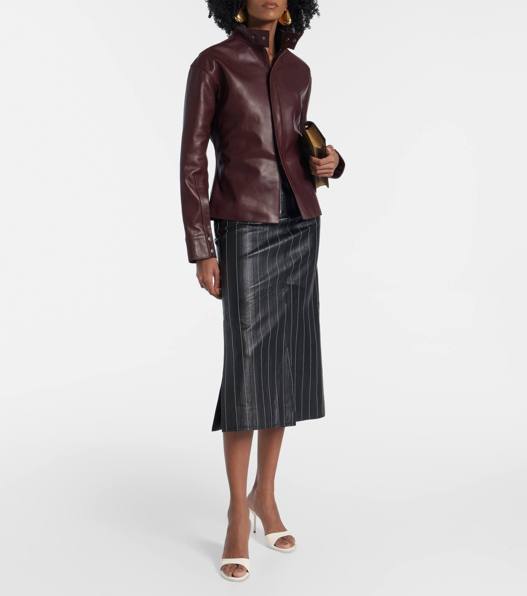 Lidia 70 patent leather mules - 3