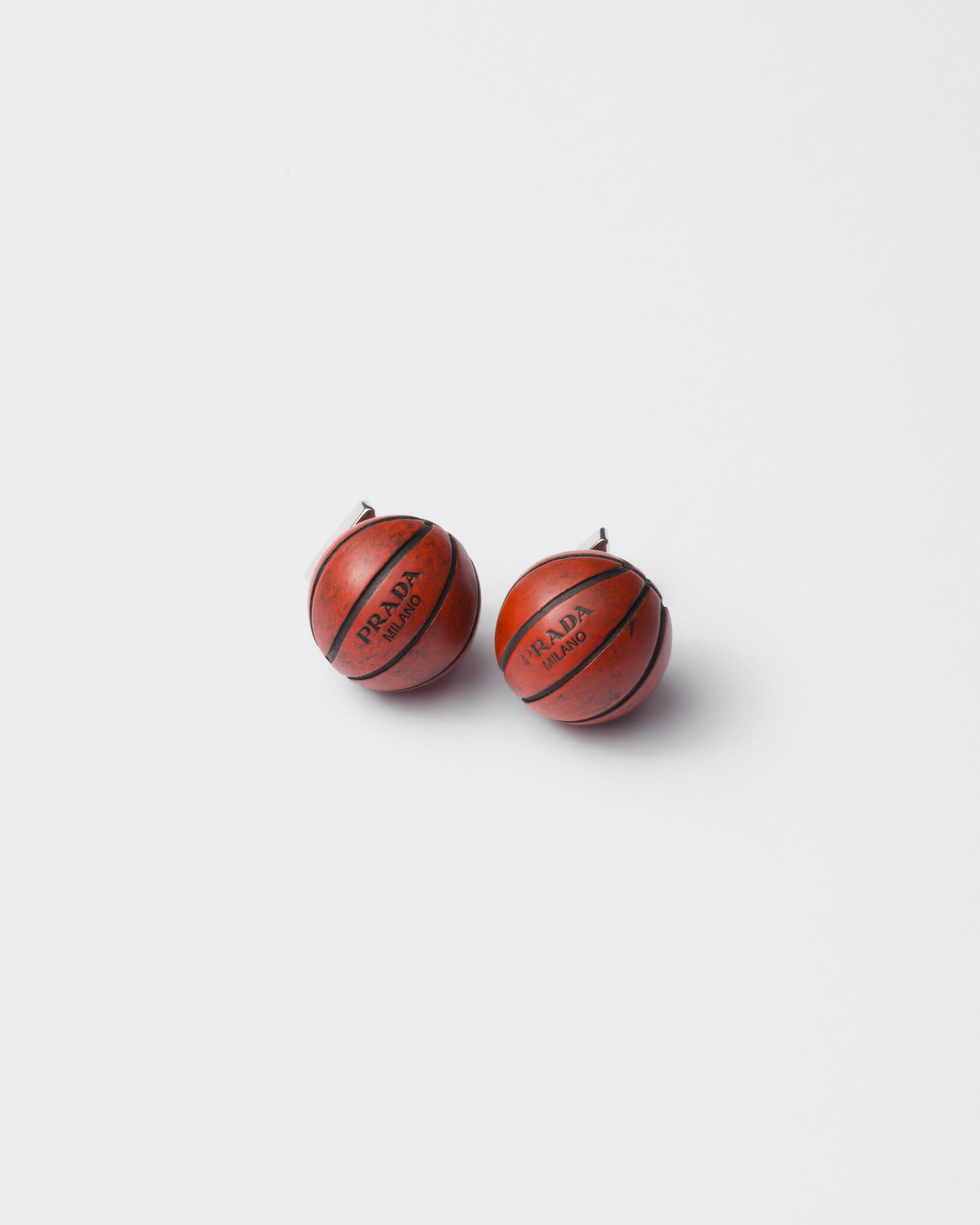 Metal basketball earrings - 1