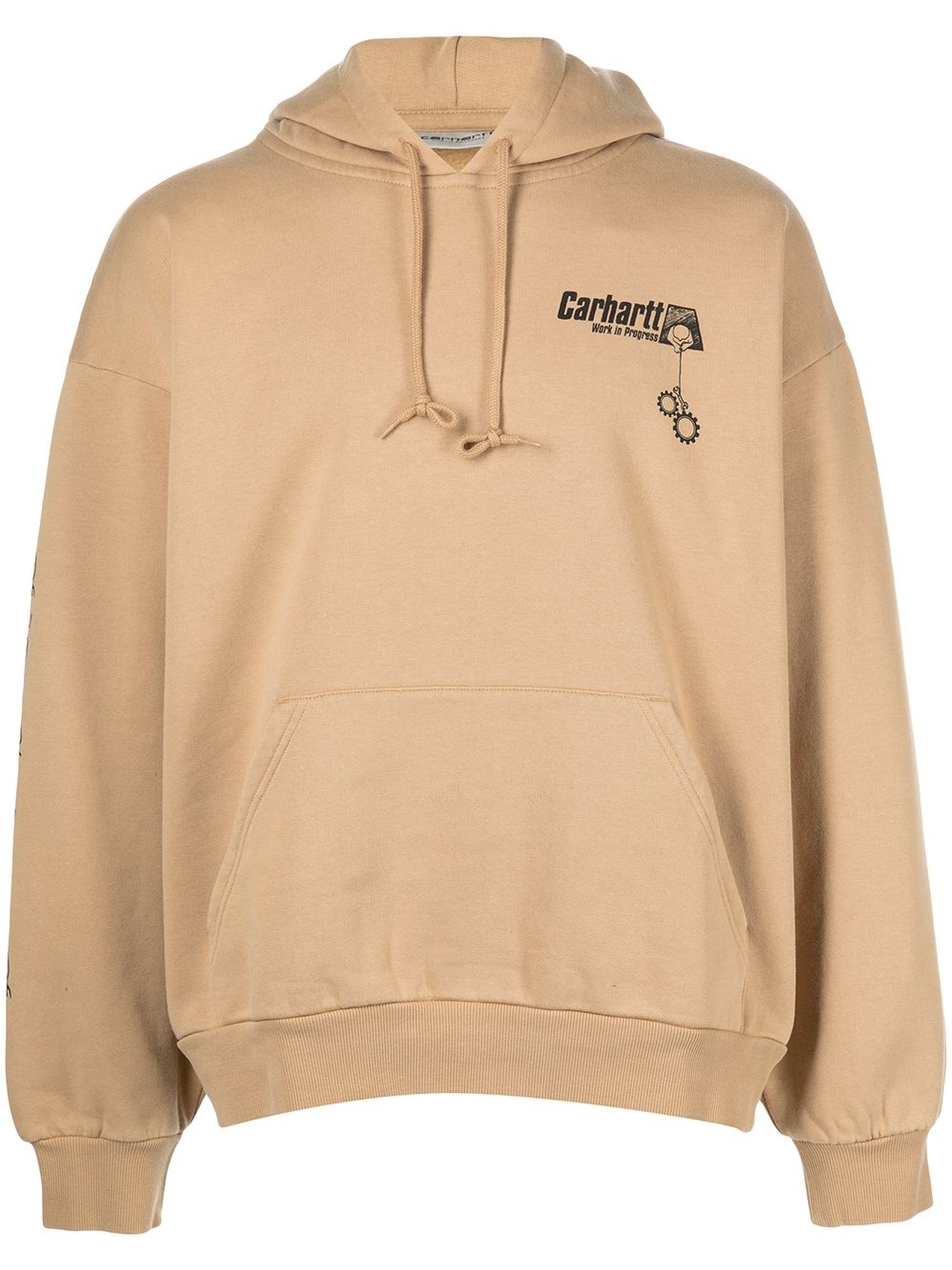 logo-print hoodie - 1