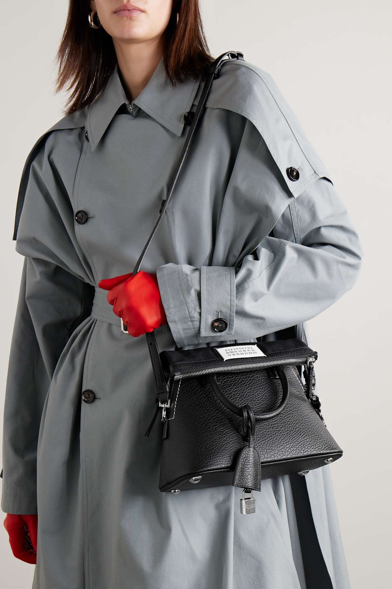 5AC Classique mini textured-leather shoulder bag - 6