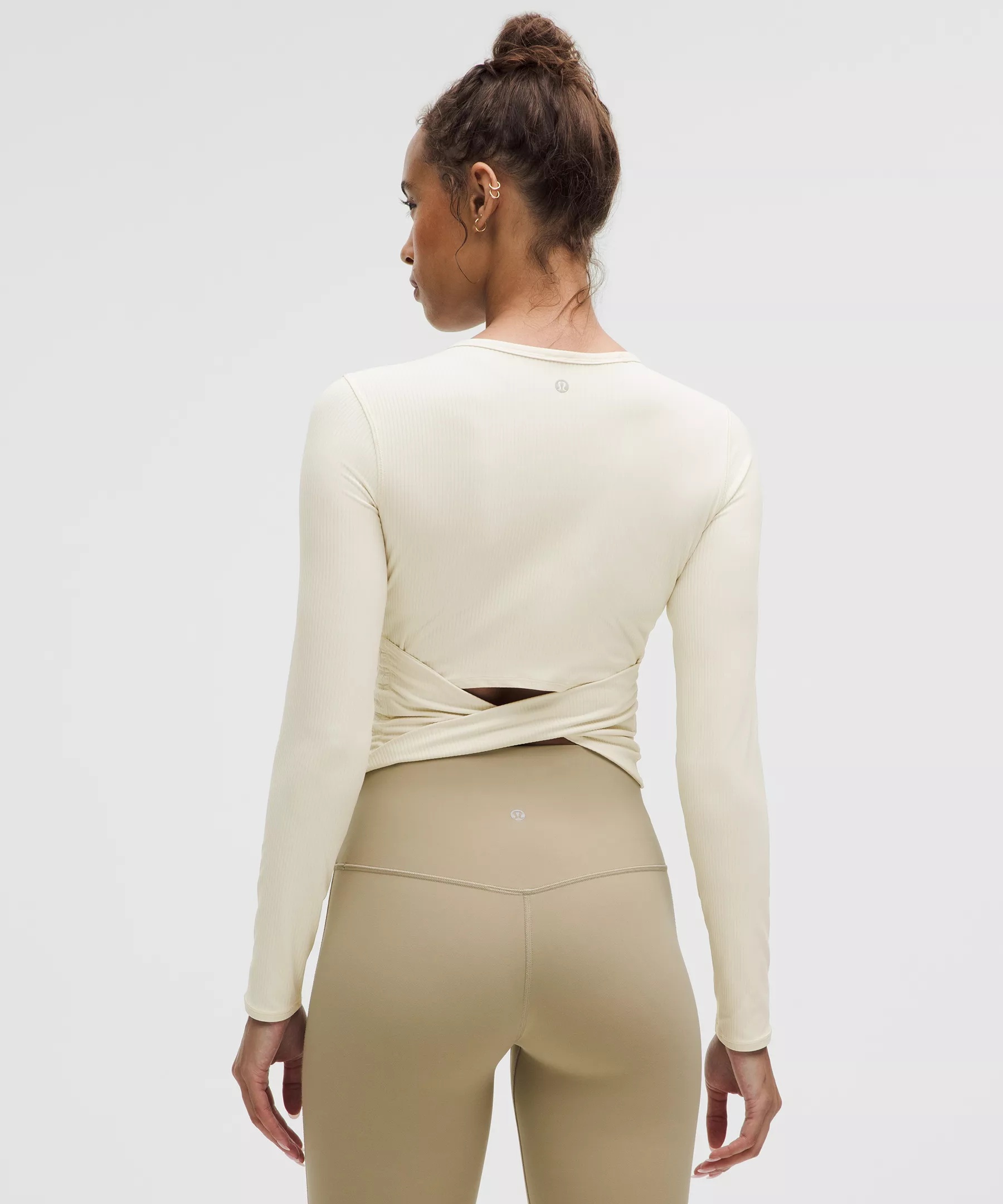 All It Takes Back-Twist Ribbed Long-Sleeve Shirt - 3