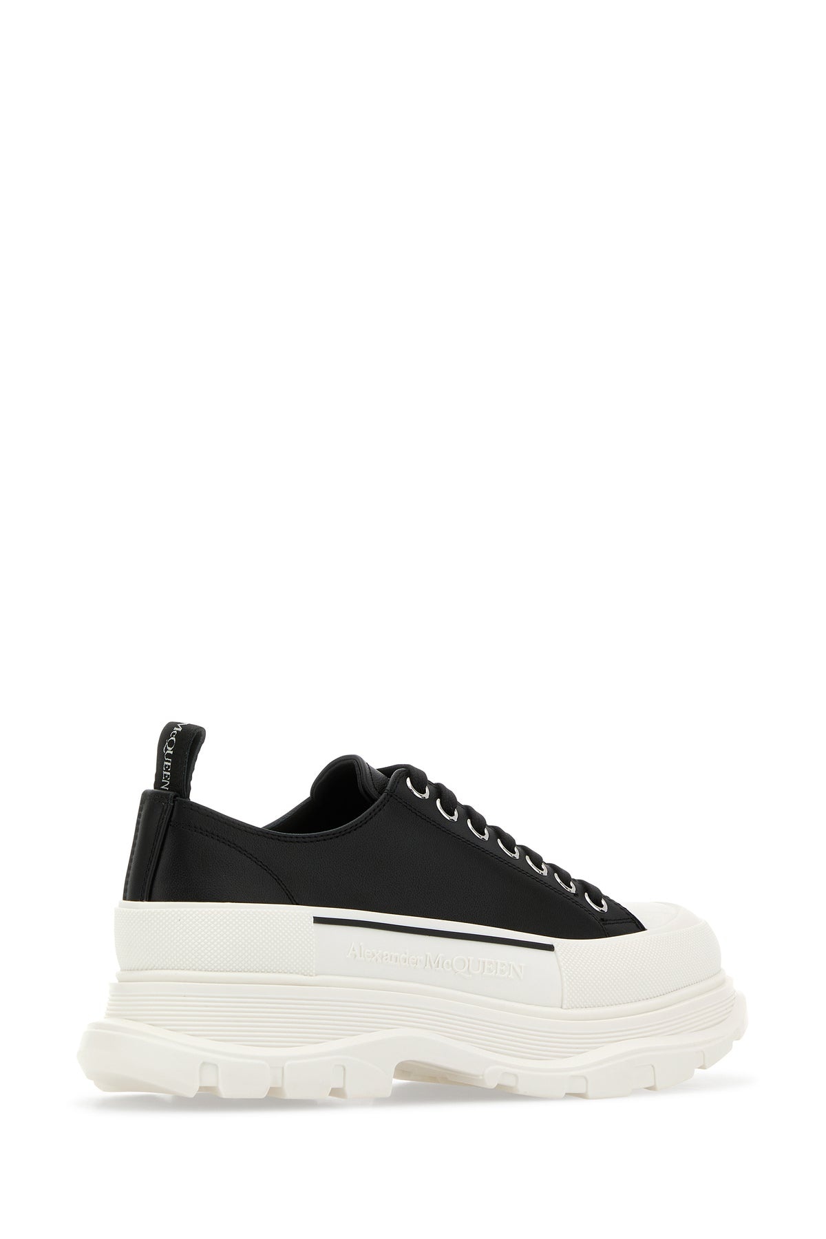 Black nappa leather Tread Slick sneakers - 3