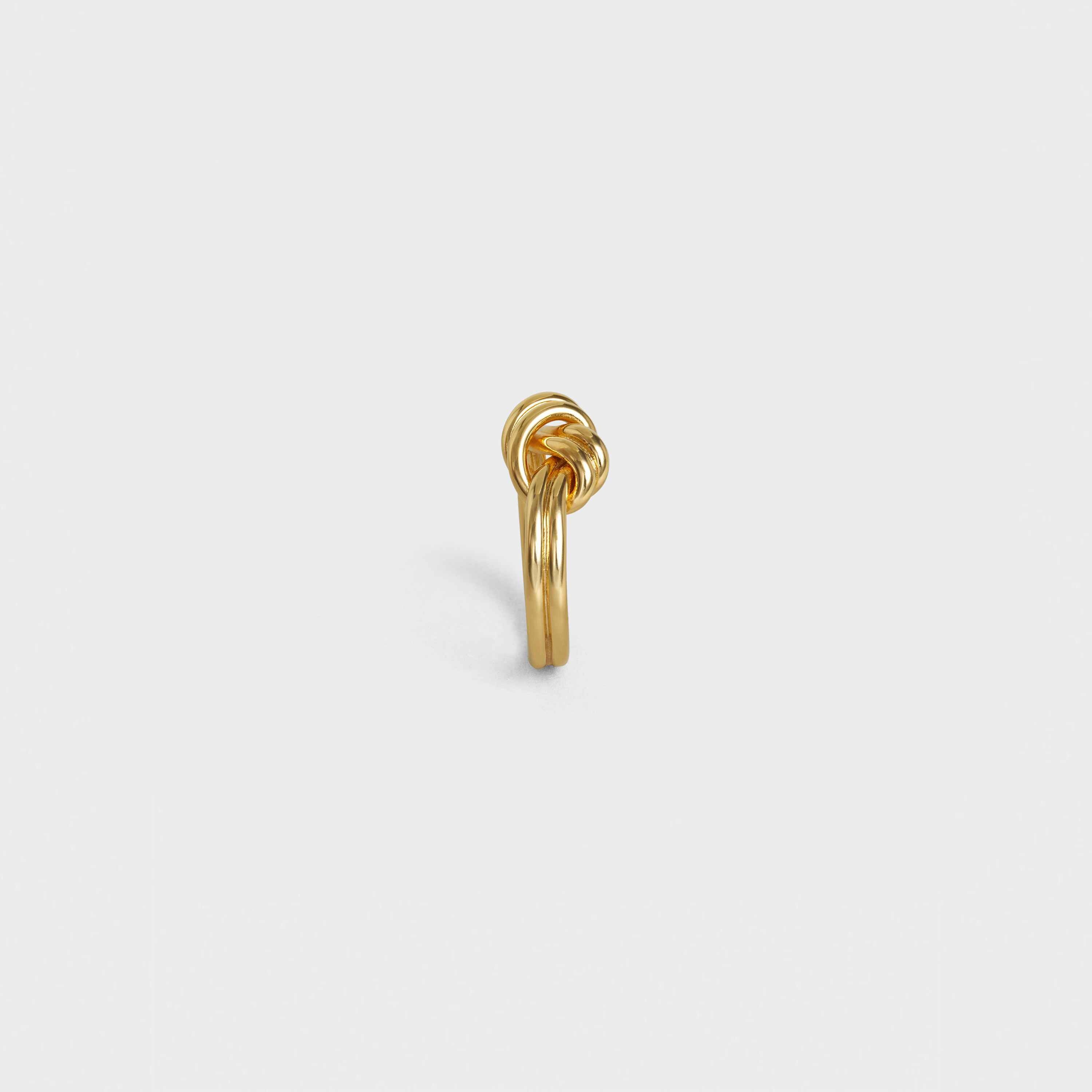 Knot Double Ring in Brass with Gold finish - 3