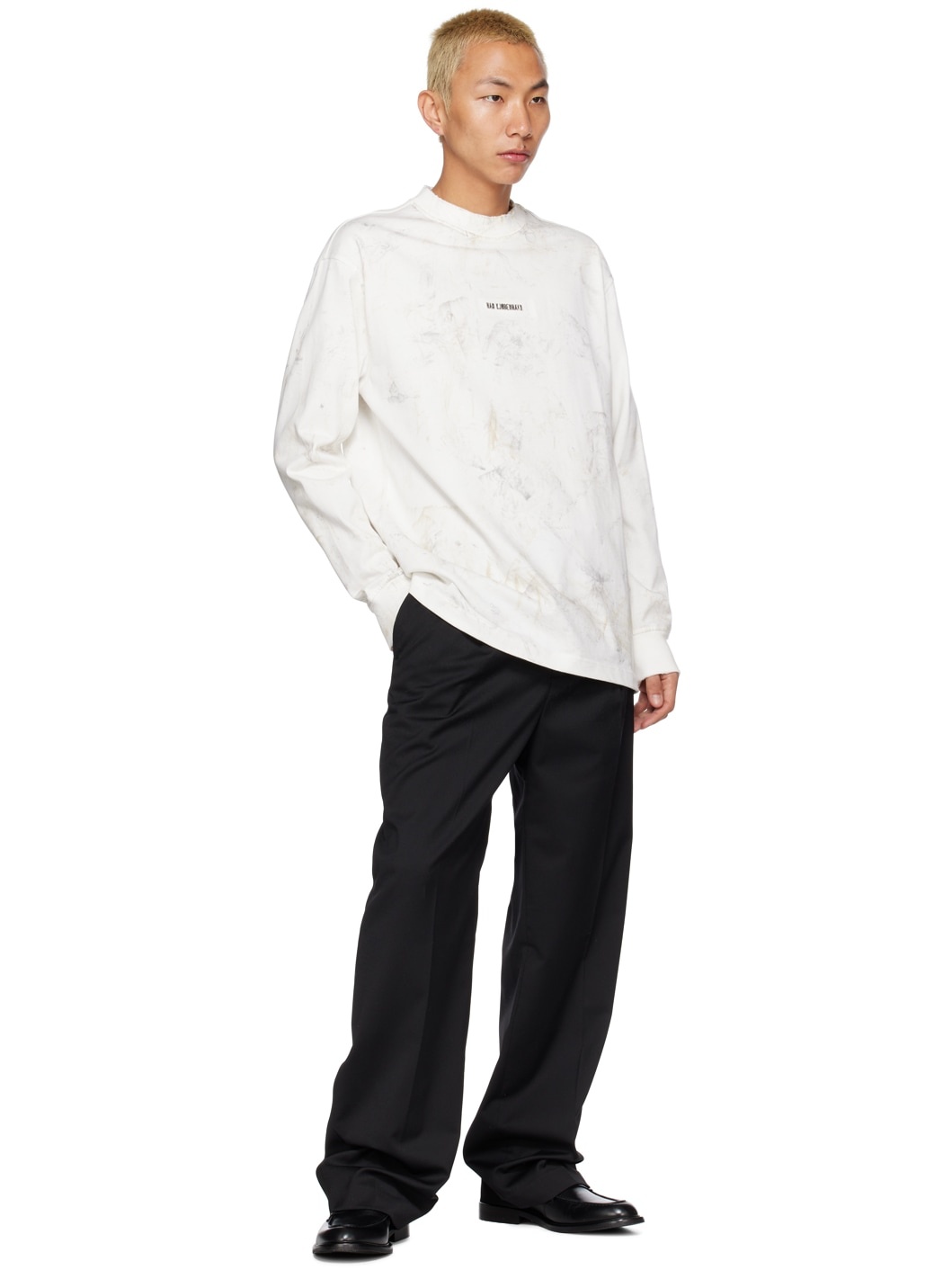 Off-White Boxy Long Sleeve T-Shirt - 4