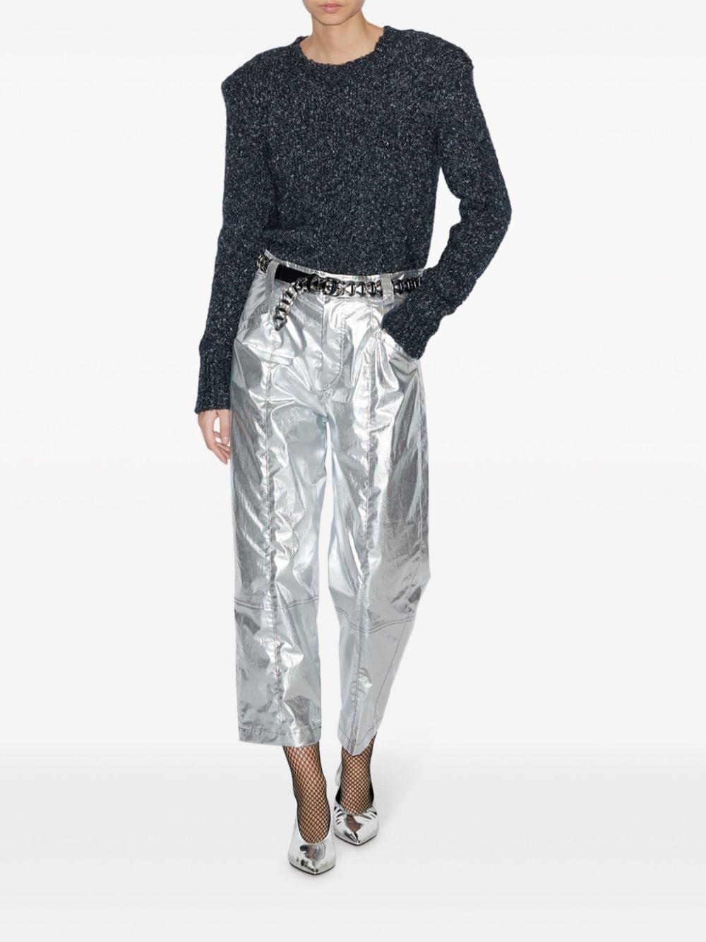 wool-cotton blend sweater - 2