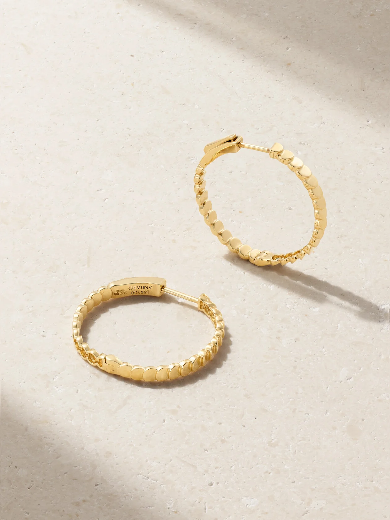 Luna 18-karat Gold Hoop Earrings - 1
