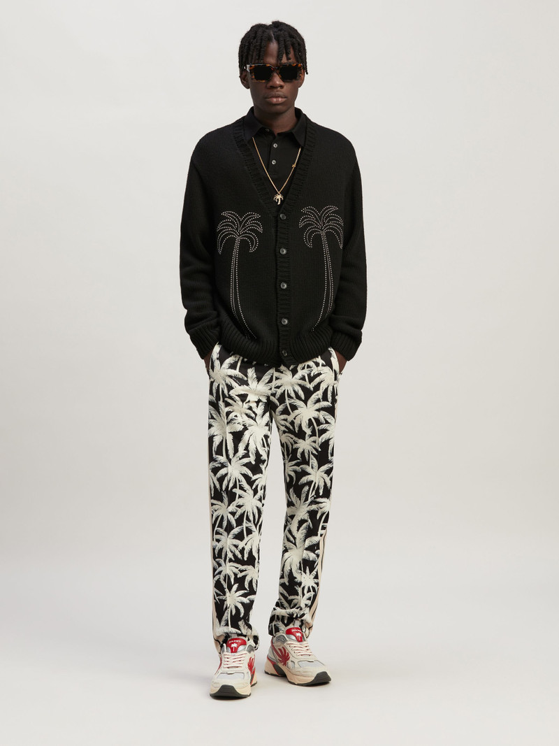 Palm Angels Milano Stud Cardigan outlook
