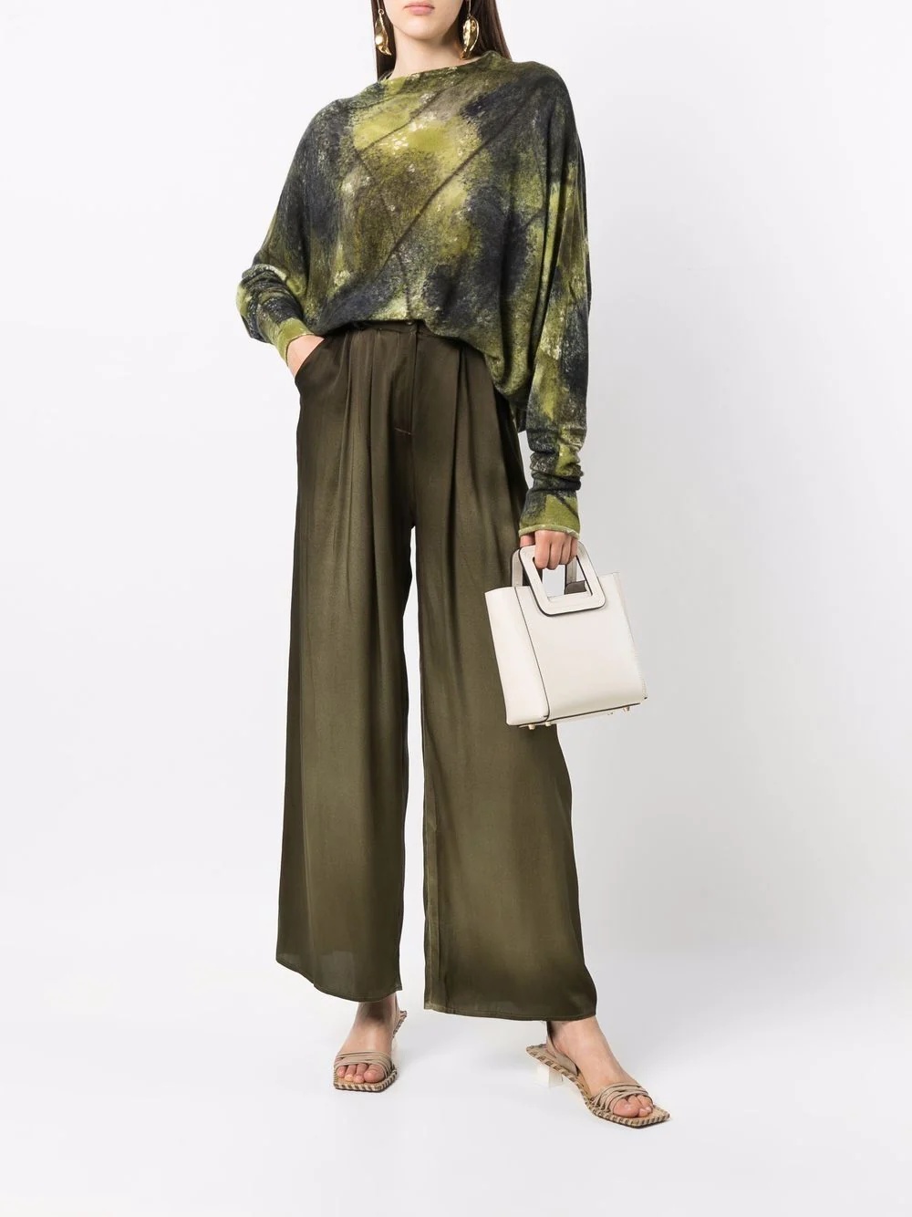 silk palazzo trousers - 2