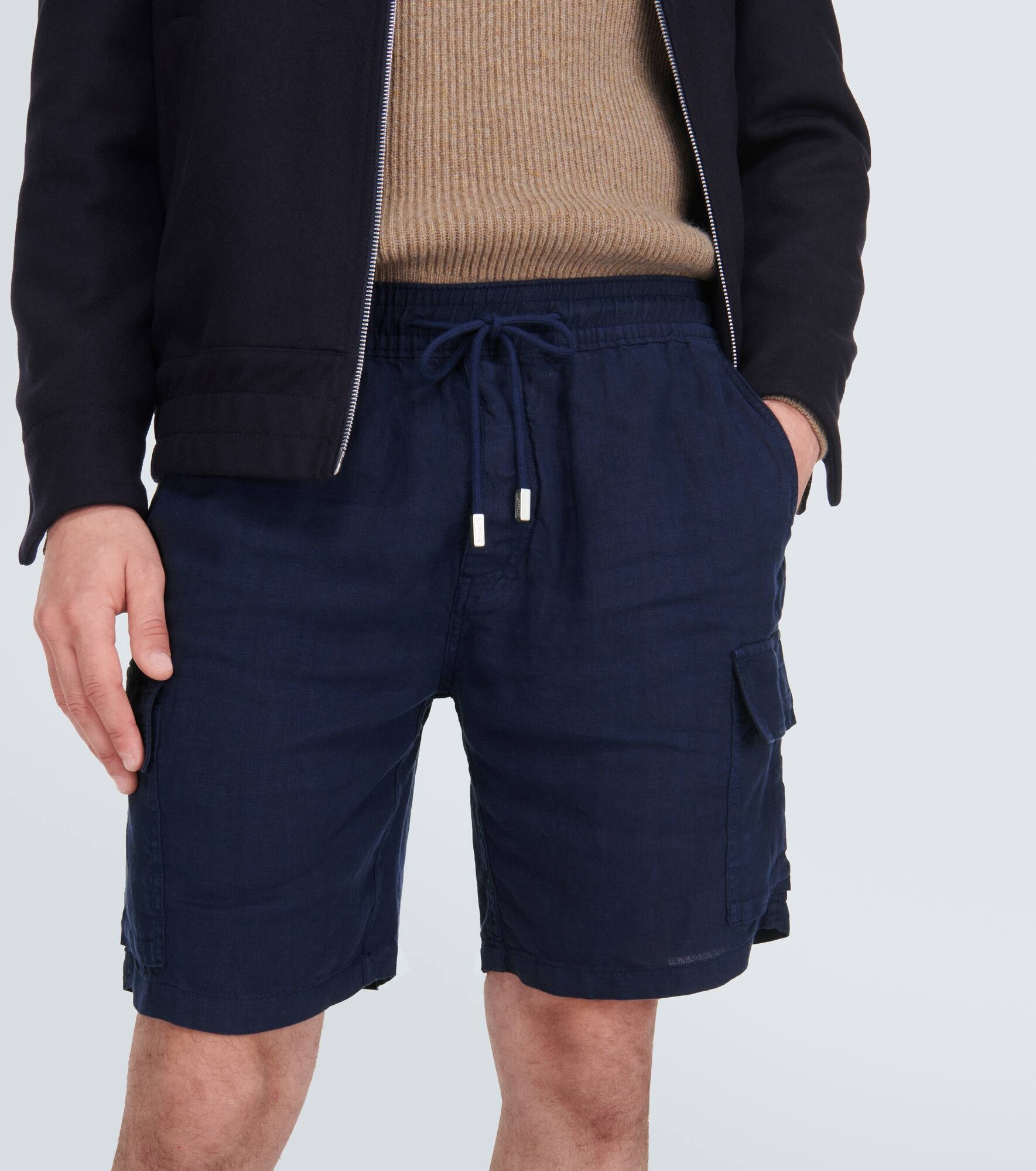 Baie linen Bermuda shorts - 5