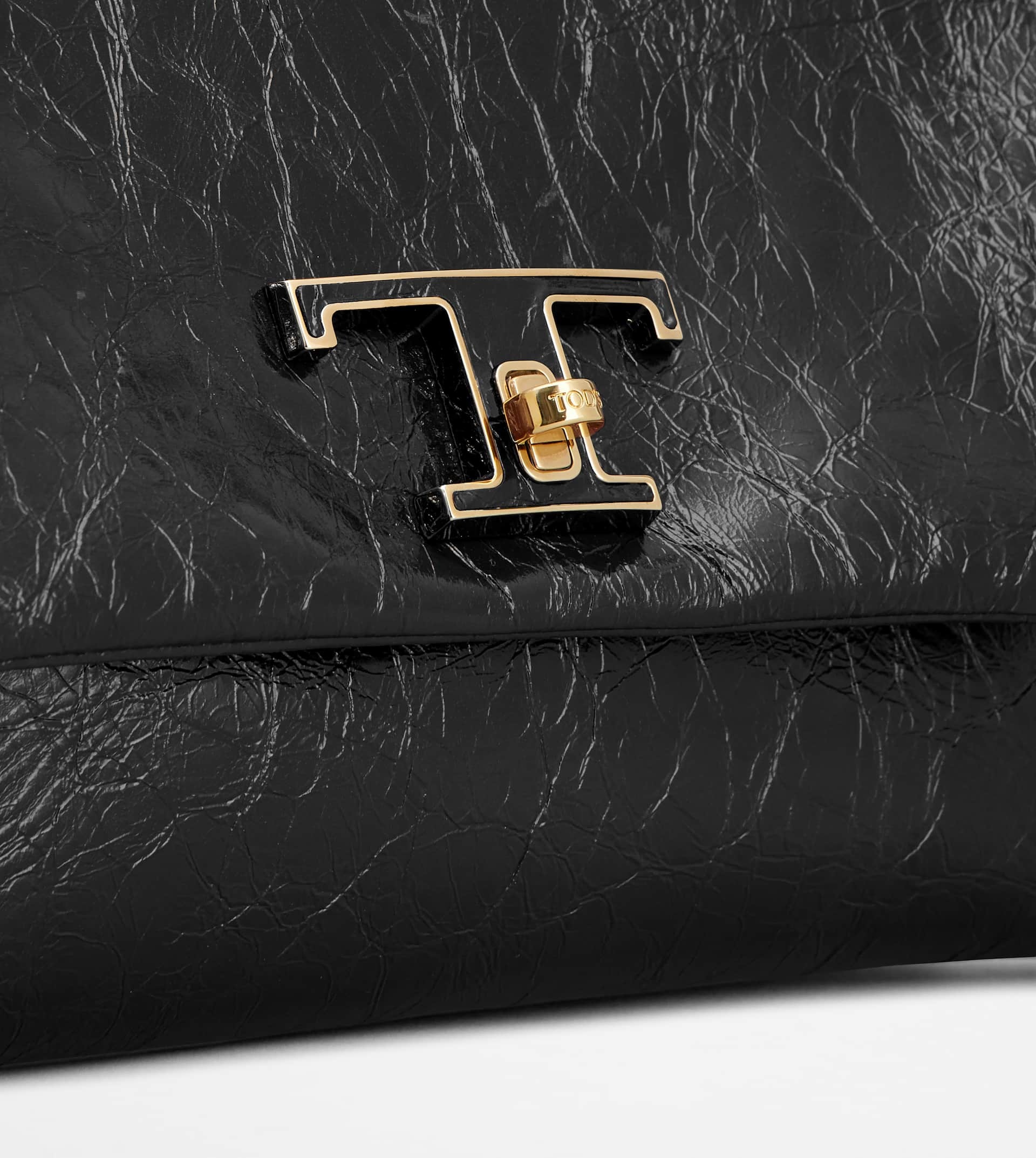 T TIMELESS FLAP BAG IN LEATHER MINI - BLACK - 5