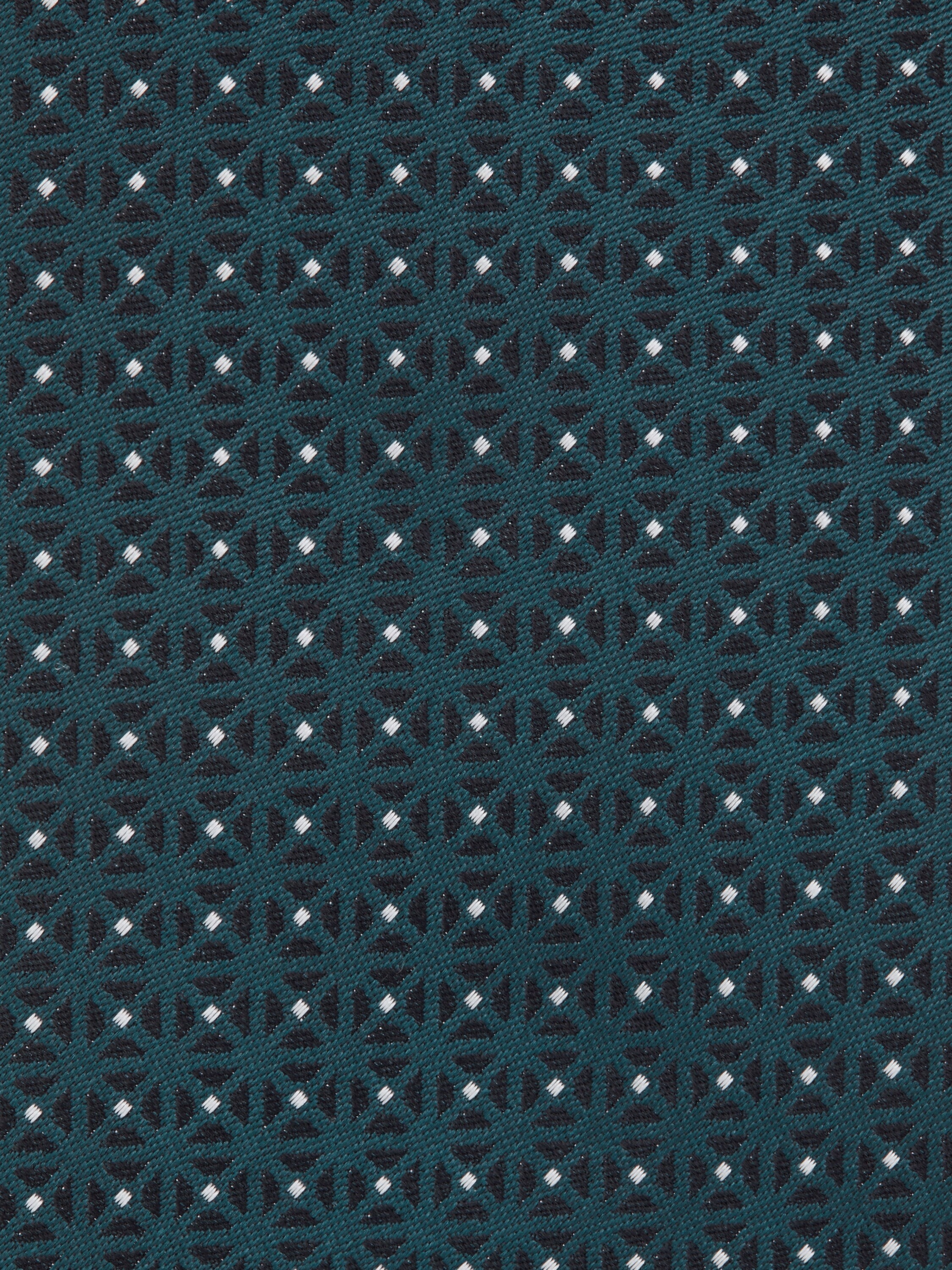 TEAL BLUE SILK TIE - 2