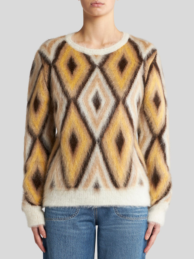 Etro ROUND NECK JACQUARD JUMPER outlook