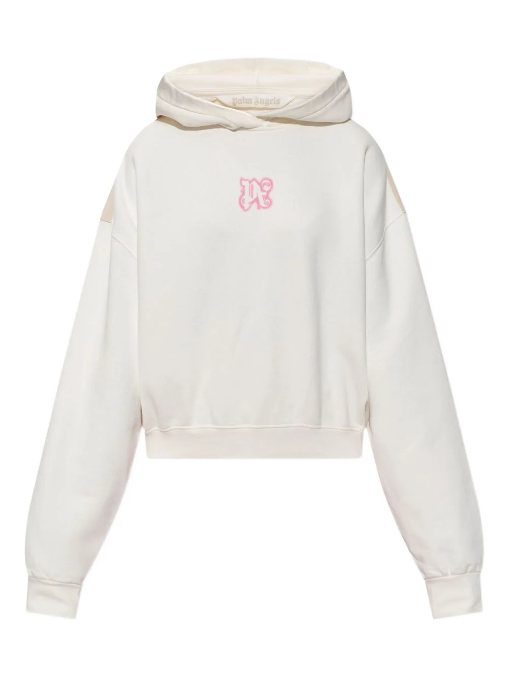 logo-detail cropped hoodie - 1