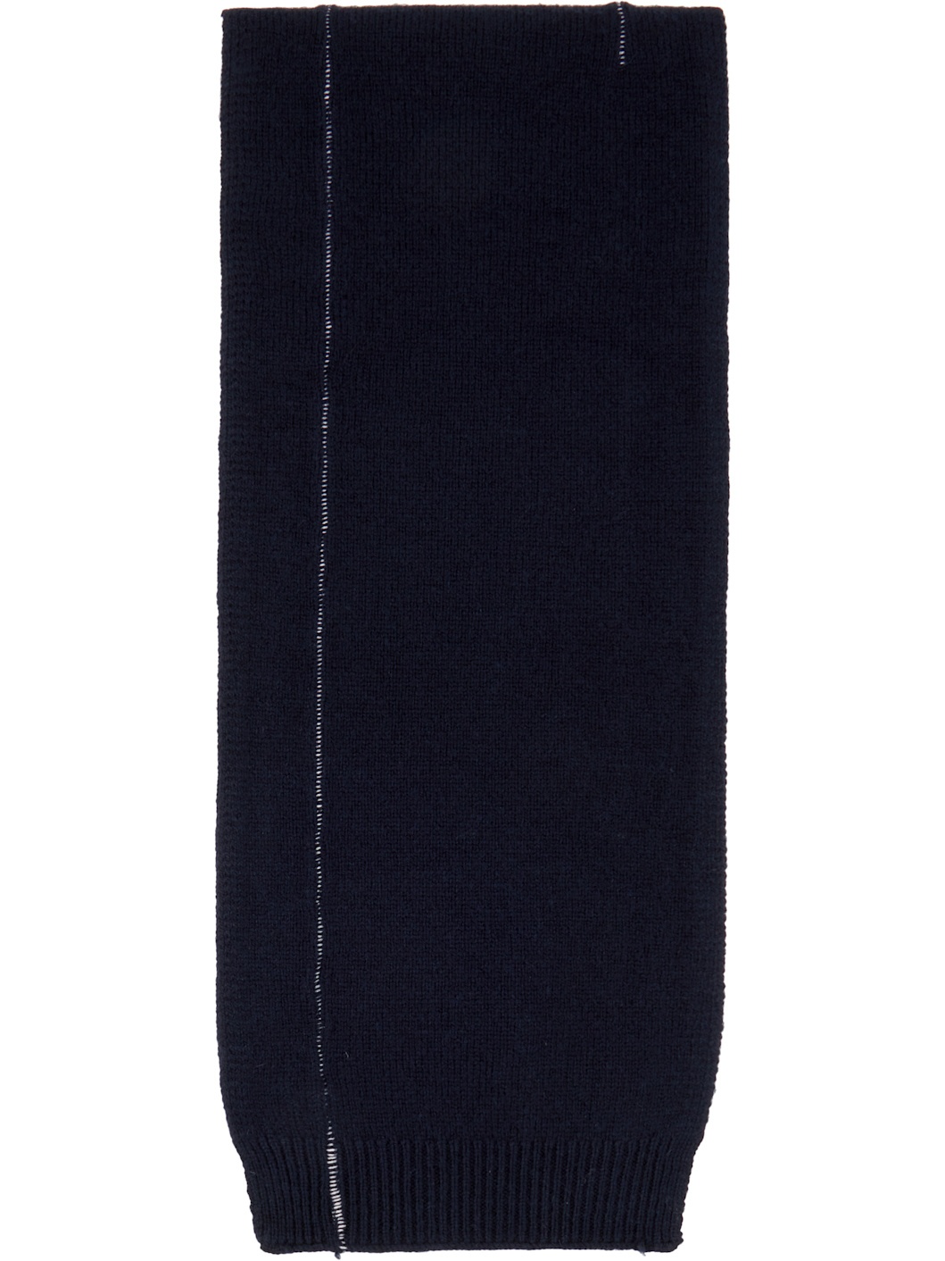 Navy Knit Scarf - 2
