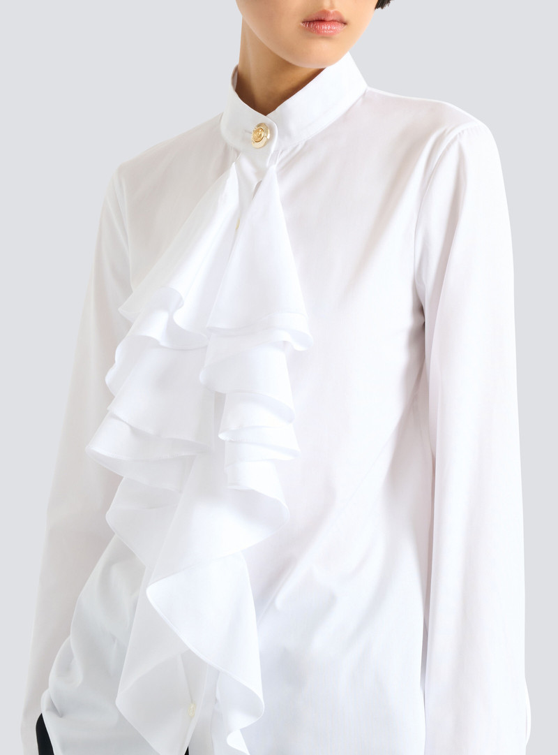 Ruffled poplin shirt 5