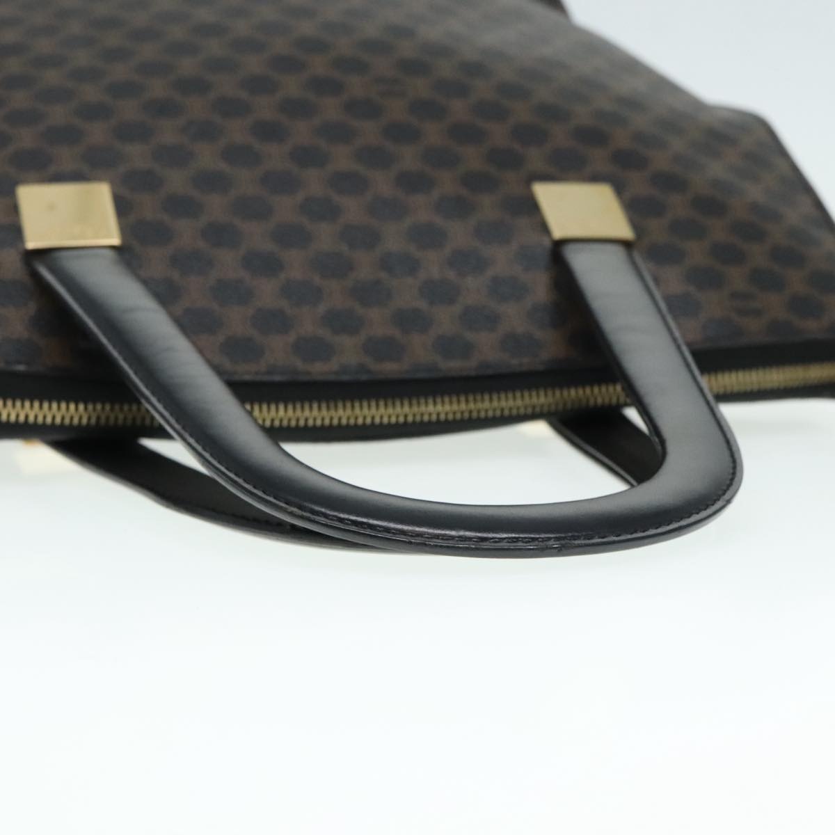 CELINE Macadam Canvas Hand Bag Pvc Black - 7