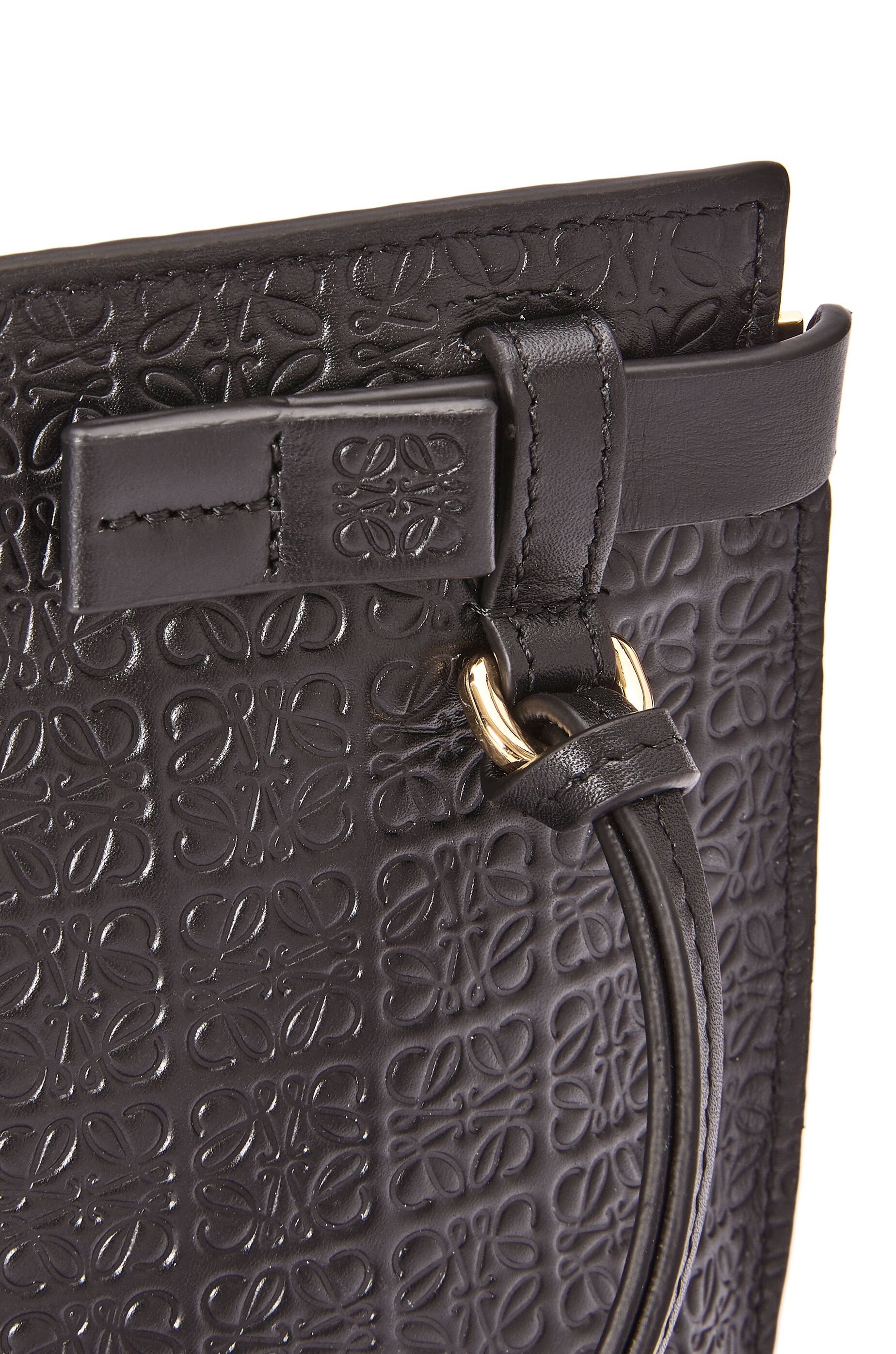 Mini Repeat T Pouch in embossed silk calfskin - 4