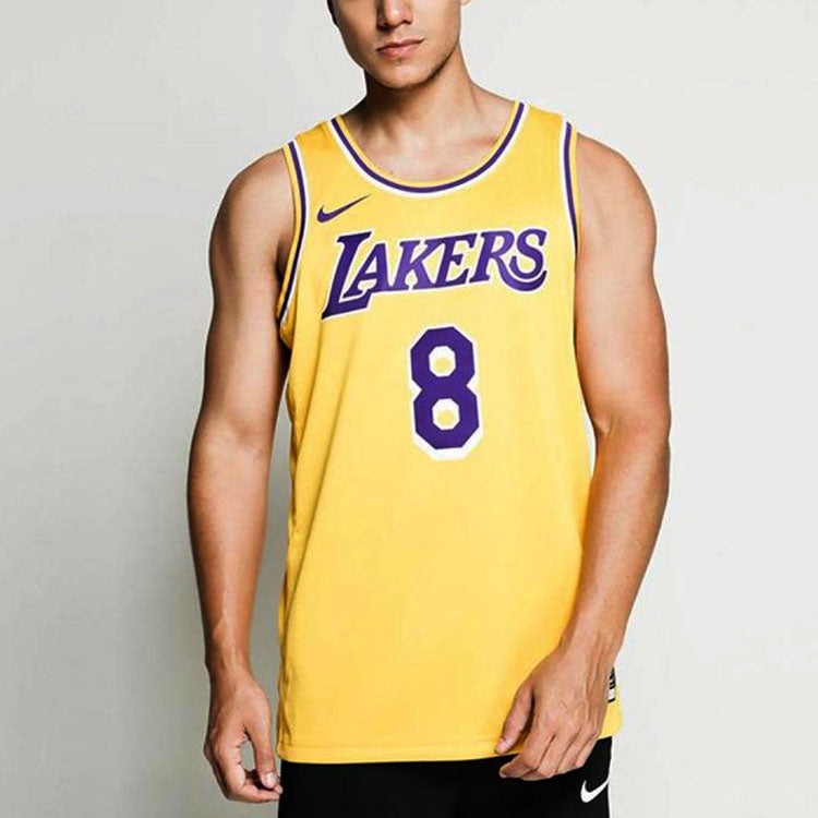Nike SW Fan Edition Lakers Kobe No. 8 Season Team limited NBA Jersey Basketball Jersey/Vest Yellow A - 3