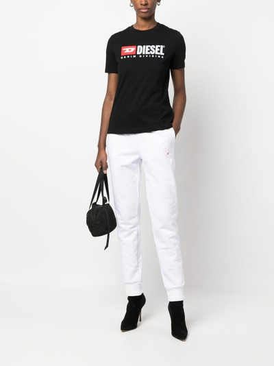 Diesel logo-embroidered cotton T-shirt outlook