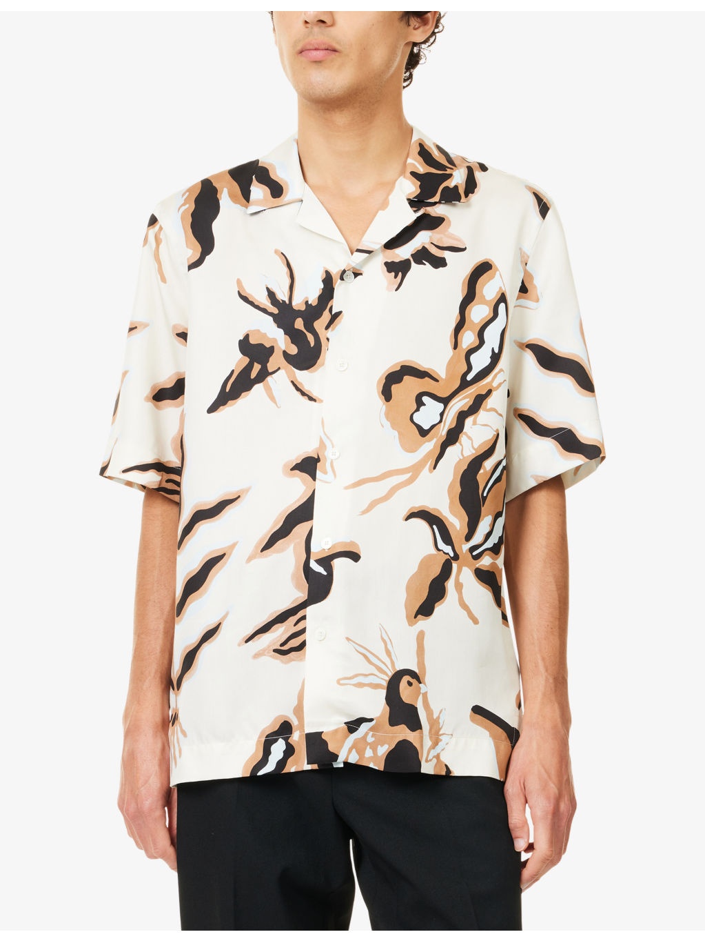 Graphic-Print Regular-Fit Woven Shirt - 3