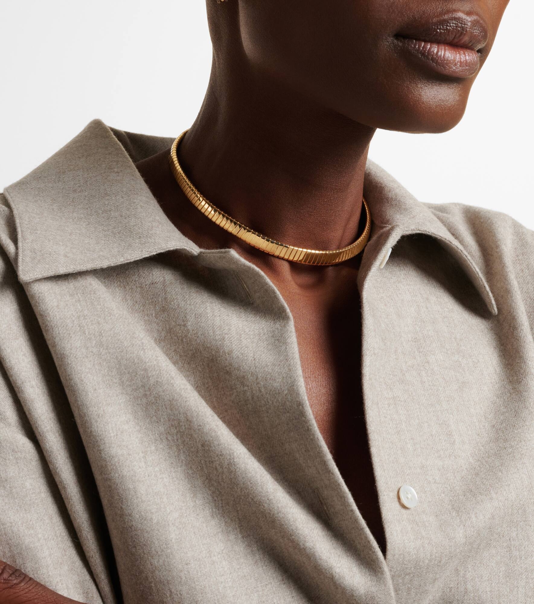 Bvlgari Tubogas 18kt gold choker - 4