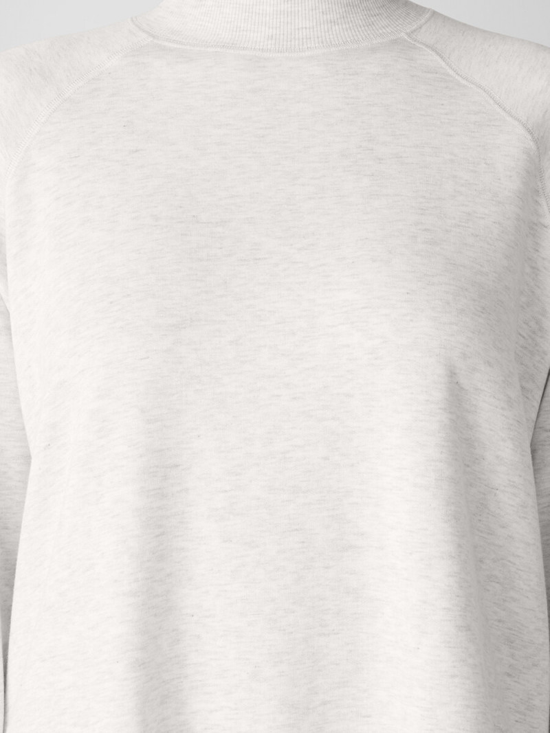 Cozy Brushed Terry Hug Mock Neck Top 5
