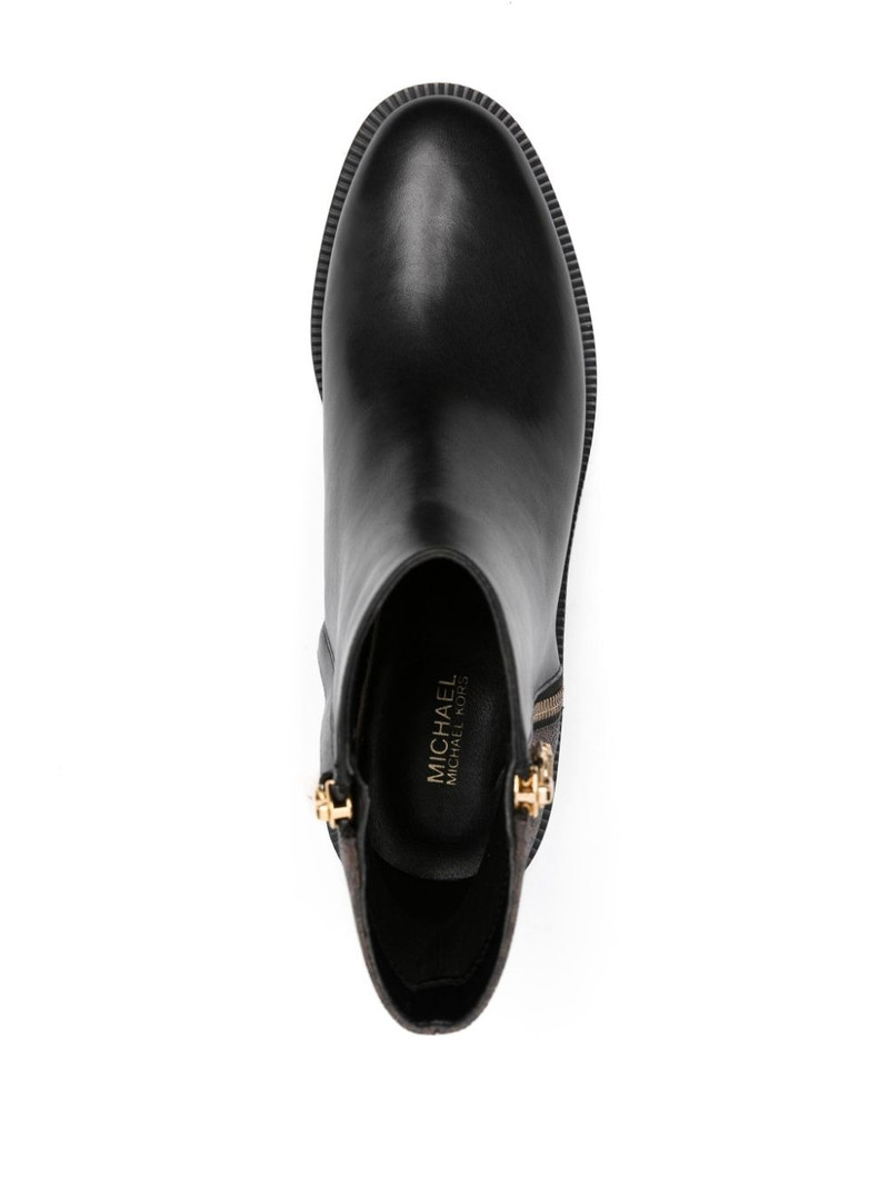 Regan monogram-print boots 4
