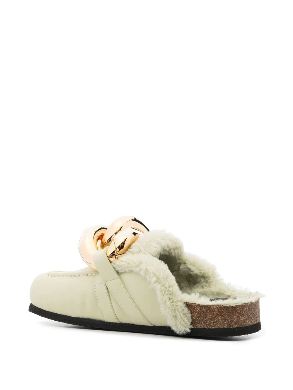 leather chain mules - 3