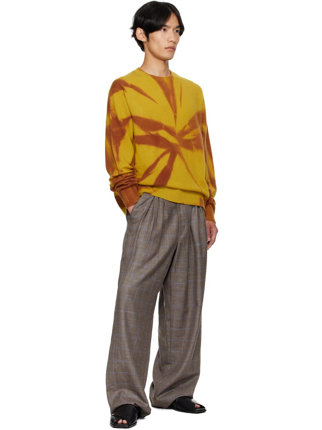 Yellow Mythic Tranquility Crew Sweater - 4