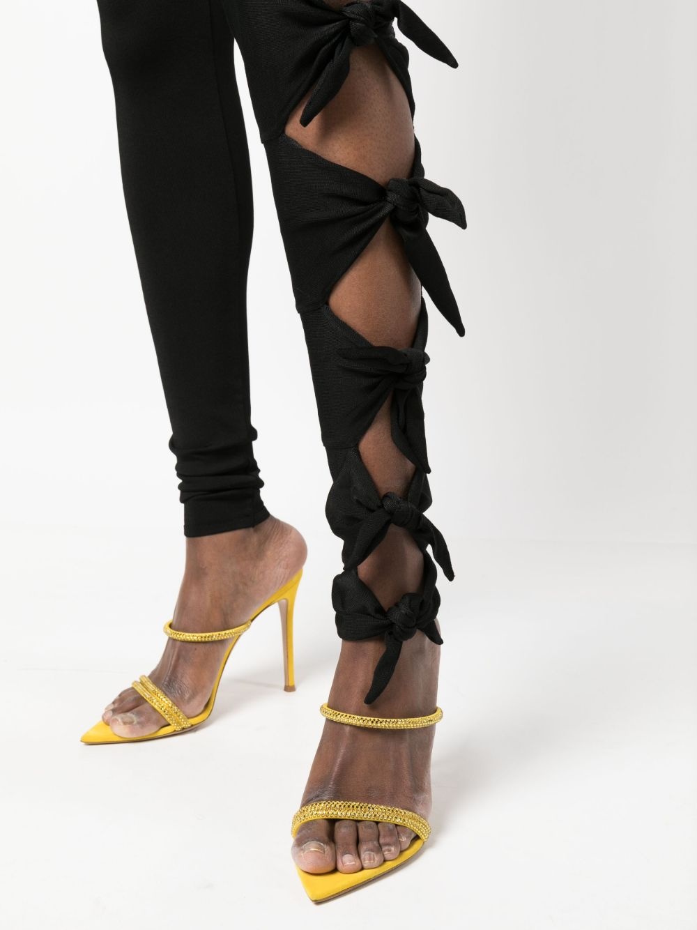 knot-detail single-sleeve jumpsuit - 5