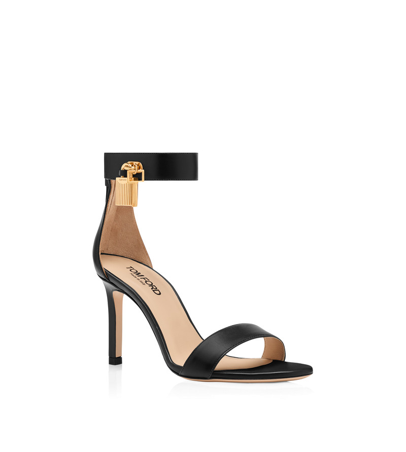 TOM FORD LEATHER PADLOCK SANDAL outlook