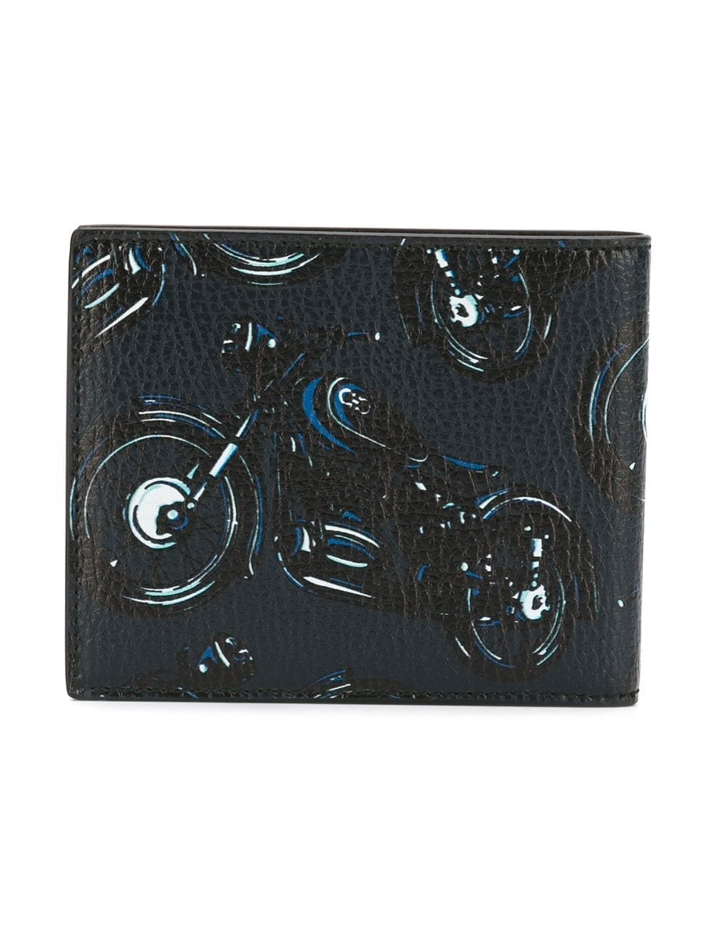 motorcycle printed billfold wallet - 2