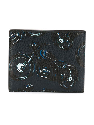 Salvatore Ferragamo motorcycle printed billfold wallet outlook