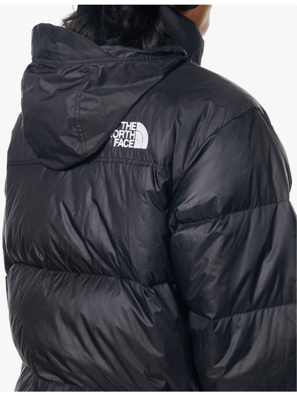 1996 Retro Nuptse funnel-neck recycled-nylon down jacket - 5
